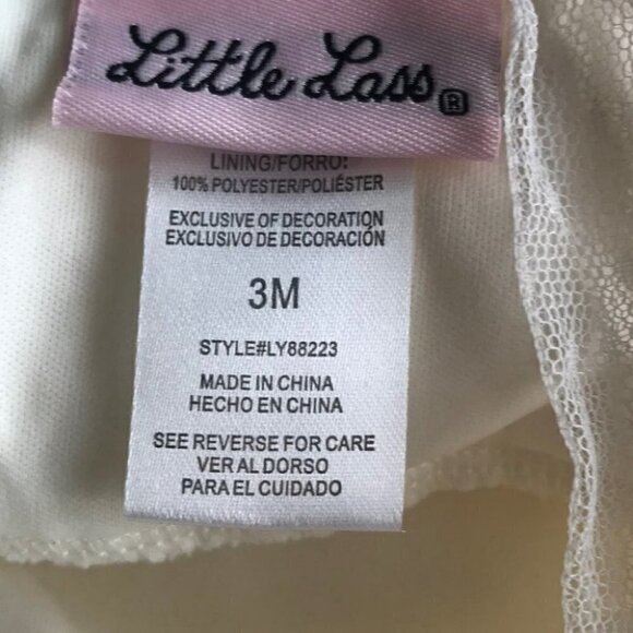 LITTLE Lass - NWT Laced 2 Piece beautiful dress - Picture 6 of 6